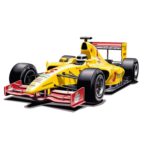 Racing Cars Formula Self Adhesive Vinyl Sticker