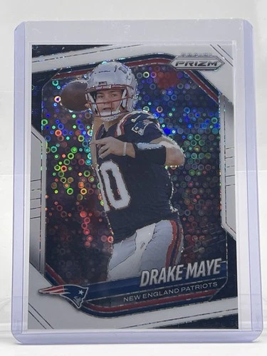 2025 Panini Prizm - Drake Maye #165 White Disco Prizm