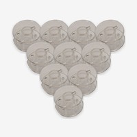 10 Cb-Spulen Kunststoff Transparent FüR NäHmaschinen Mit Cb-Greifer