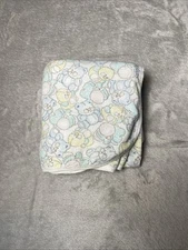 Healthtex Baby Receiving Blanket Pastel Duck Bear Elephant Flannel Swaddle Lovey