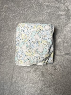 Healthtex Baby Receiving Blanket Pastel Duck Bear Elephant Flannel Swaddle Lovey