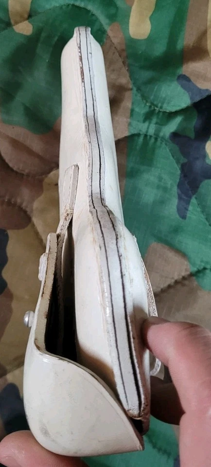 A.Kind West German White Browning Hi Power Leather Holster Right-hand 1961 - Image 3 of 4