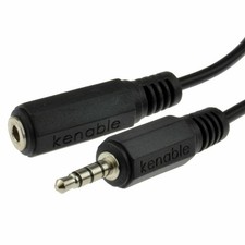 4 Pole 3 Band 3.5mm Jack Plug to 3.5mm Socket Extension AV Cable 1m/2m/3m/5m