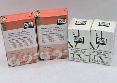Erno Laszlo Famous Black Soap  Sea Mud Deep Cleansing Bar  1.7 oz X 2 Bonus Oil