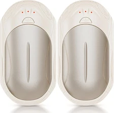 AI Hand Warmers Rechargeable 2 Pack, Smart Chips Electric Champagne Gold 