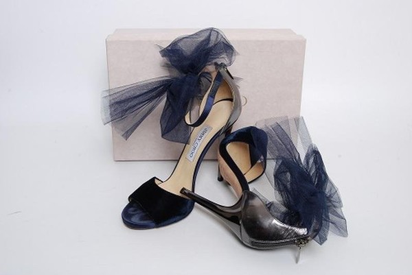 Women Jimmy Choo Heels Navy 38.5