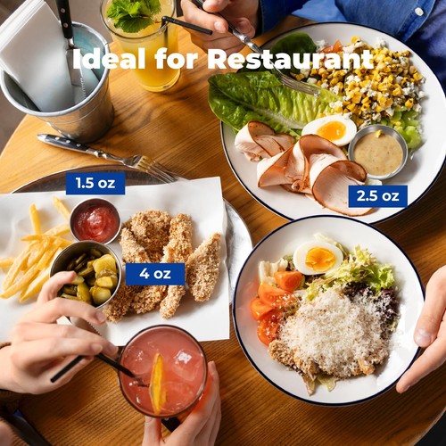 Fit Meal Prep [12er Pack 4 Unzen Edelstahl Dipp Saucenbecher, Wiederverwendbar Meta... - Bild 5 von 7