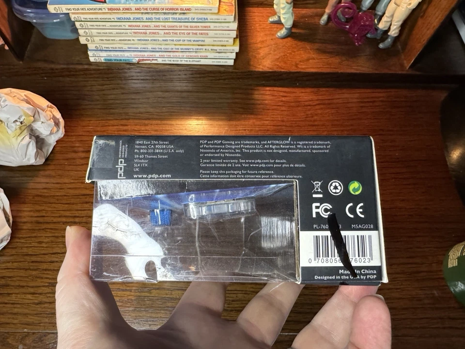 Pdp Afterglow AW.1 Remote For Wii Blue Wiimote Controller Sealed (Damaged Box) - Image 3 of 4