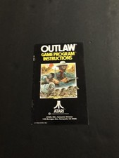 outlaw atari 2600 Manual Only