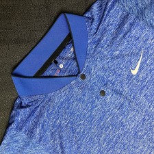 Nike Golf Tiger Woods Velocity Max Sphere Mock Blade Polo 803197 480 Blue Fury S