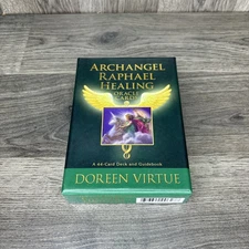 Archangel Raphael Healing Oracle Cards & Guidebook Doreen Virtue Tarot Deck