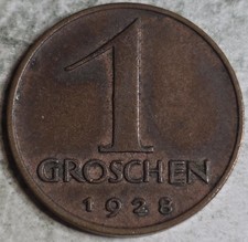 Austria 1928 1 Groschen