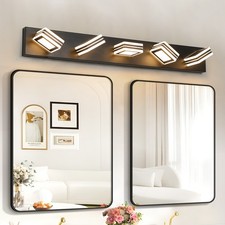 34" Modern 5-Light LED Vanity Light,Dimmable Iron Bathroom Wall Fixture