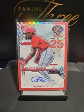 2025 Prospect Edition Darren Baker Auto Red X-Fractor Prizm /99 Nationals