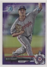 2017 Bowman Draft Chrome Purple Refractor 237/250 Nick Raquet #BDC-182 kx2