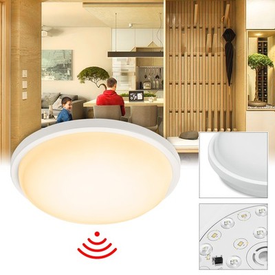 LED Deckenlampe Bewegungsmelder Sensorlampe Treppenhaus Radar Flurlampe Warmweiß