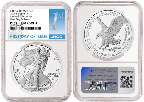 2025 S Silver American Eagle $1 Limited Edition NGC PF69 Ultra Cameo FDI #891