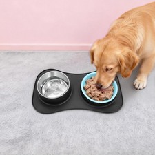 Slow Feeding Bowl with Water Bowl, Dog Food and Water Bowl Set 3 in 1