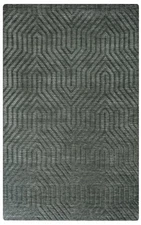 9x12 Rizzy Rugs Gray Angles Points Arches Solid Area Rug TC8574 - Aprx 9' x 12'