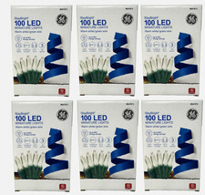 GE StayBright 600 Count 24.7-ft Warm White LED Plug-In Christmas String Lights