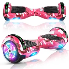 Electric Hoverboard Self-Balancing Bluetooth Wireless Speaker LED Light for Kids