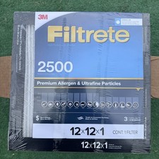 4PACK Filtrete Air Filter 1  , MPR 2500 MERV 14, High Performance 12X12X1