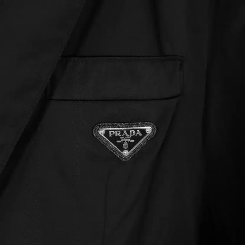 Prada Nylon Men's Blazer Jacket - Black, Size 52, Excellent Condition thumbnail 5