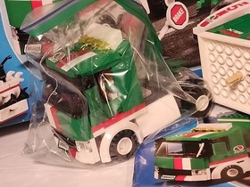 LEGO City Octane Lot Grand Prix Truck (60025) & Tank 3180 & Cars 