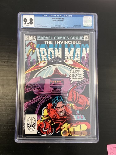 Marvel Comics Iron Man #169 1983 CGC 9.8 By O’Neil, Jim Rhodes Iron Man