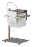 Lemir Tronto Tischleuchte 1 Flammig / Edelstahl + Nickel Stahl Schirm: ...
