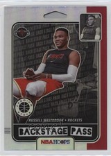 2019 Panini NBA Hoops Premium Stock Back Stage Pass Holo Russell Westbrook 15iu