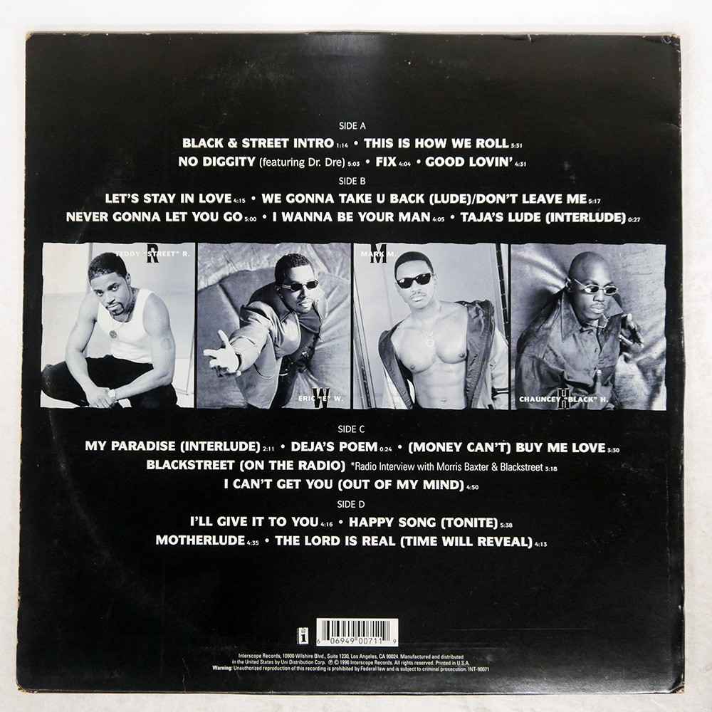 BLACKSTREET ANOTHER LEVEL INTERSCOPE INT90071 US US ORIGINAL
