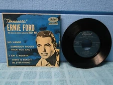 Tennessee Ernie Ford Capitol EAP-1-639 7" 45 EP Picture Sleeve XTRA45s SHIP FREE