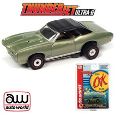NEW Auto World Thunderjet Ok Used Cars '69 Pontiac GTO Convertible Green HO
