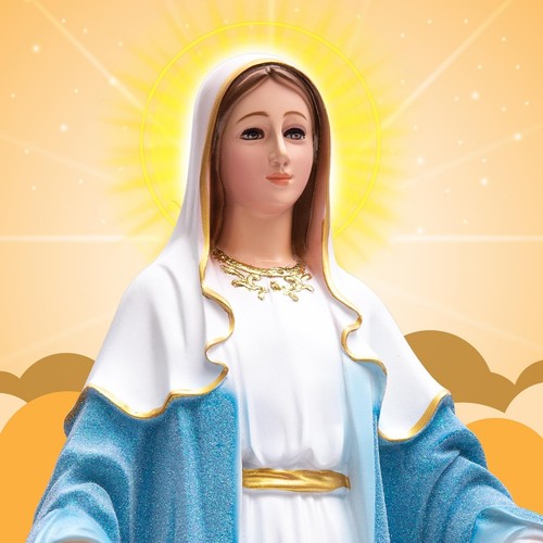 19 Inch Catholic Blessed Virgin Mother Mary Statues,Resin Figurine for Religi... - Picture 5 of 9