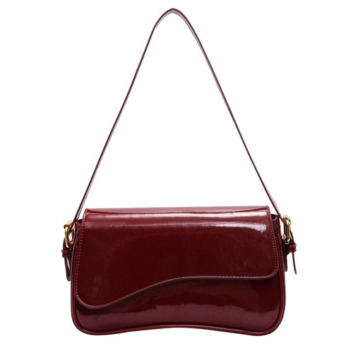 Chain Shoulder Bag High Quality PU Solid Color Handbag Designer Messenger Bag