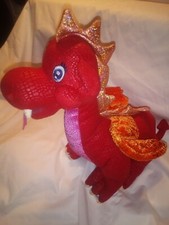 VINTAGE 2000 Geoffrey Inc Toys R Us ANIMAL ALLEY 14" Red Dragon EUC