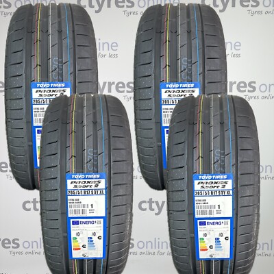 4X New 205 50 17 Toyo Proxes Sport 2 93Y XL Car 205/50ZR1 (4 TYRES