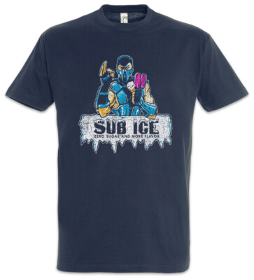 Sub Ice T-Shirt Mortal Fun Cream Maker Sub-Zero Kombat Gamer Gaming Game