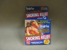 Breathe Free SNORING RELIEF nasal dilator strips 30 DAY SUPPLY as seen on TV
