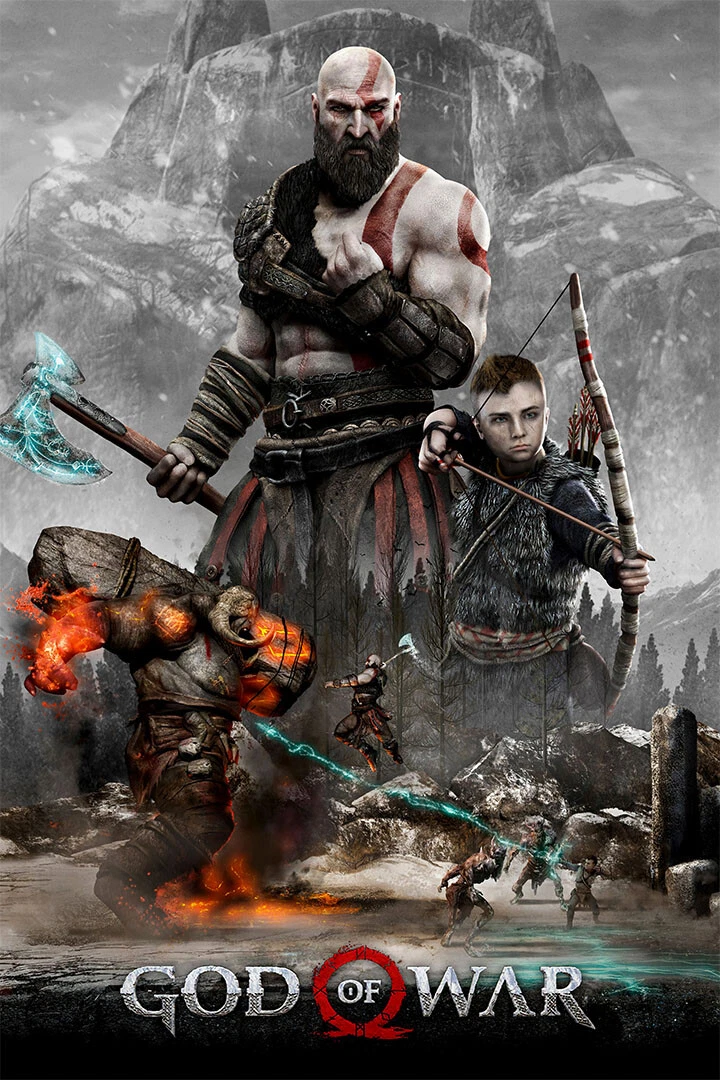 God Of War 4 Video Gaming Action Adventure Wall Art Home Decor - POSTER  20x30