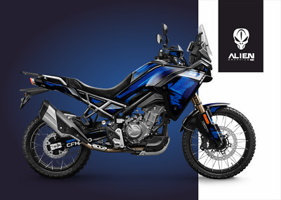CFMOTO 450MT IBEX450 2024-2025 Grafik-Kit Aufkleber Schwarz, Blau