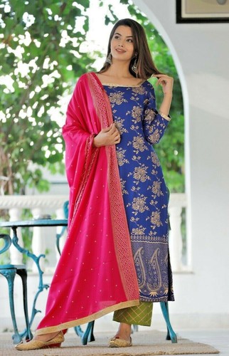 Women Kurta Kurti with Palazzo Dupatta 