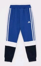 ADIDAS Kid's Joggers children's Fleece juniors 13-14 Yrs blue Tracksuit Bottoms 