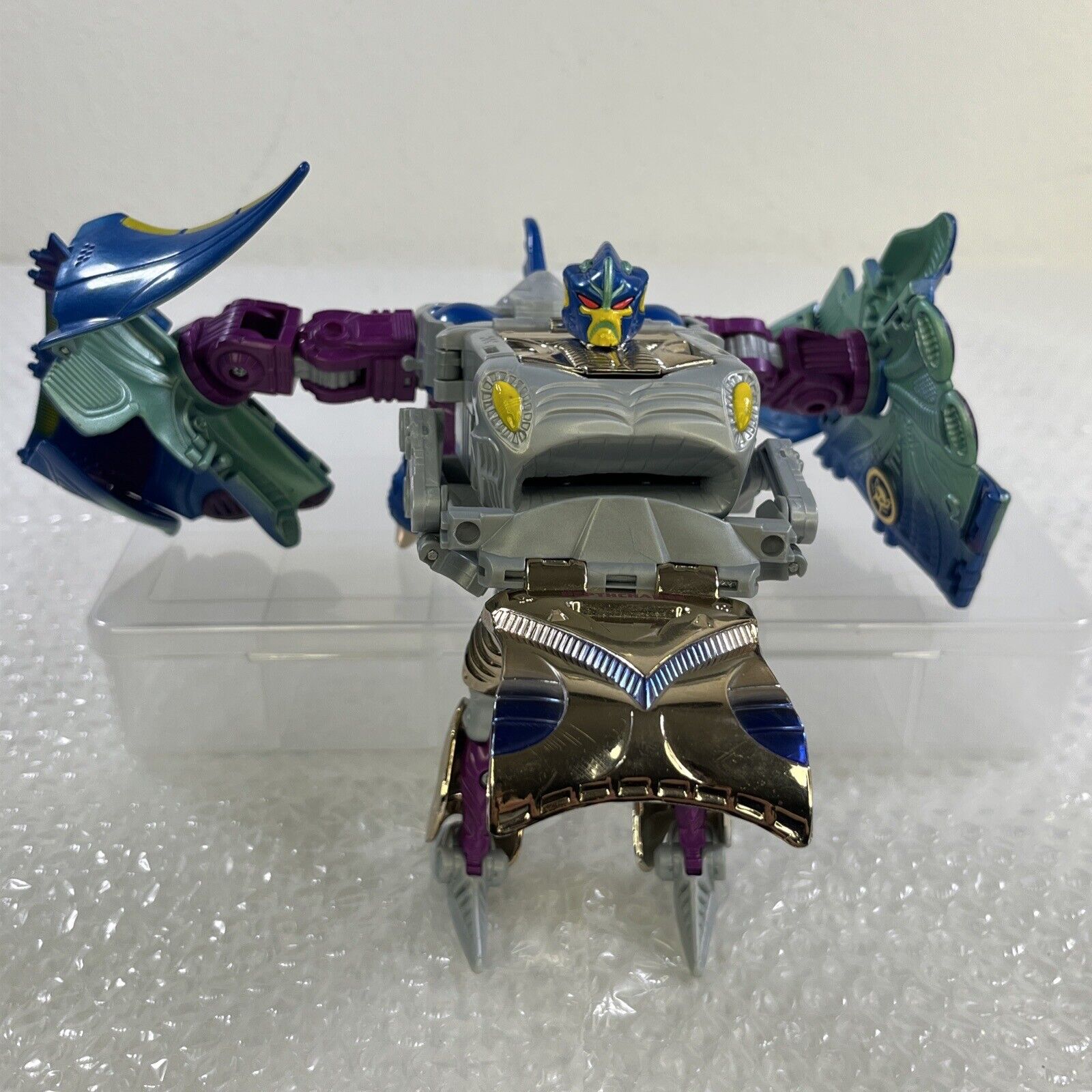 Beast Wars Transformers Transmetals Depth Charge Action Figure - Incomplete!