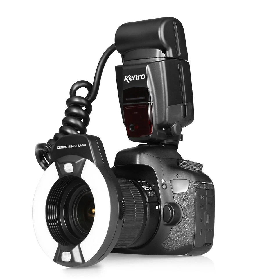 Kenro Macro Ring Flash For DSLR Cameras Canon and Nikon Fit - Image 2 of 4