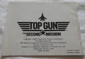 Top Gun: The Second Mission authentique version originale nintendo nes en boite