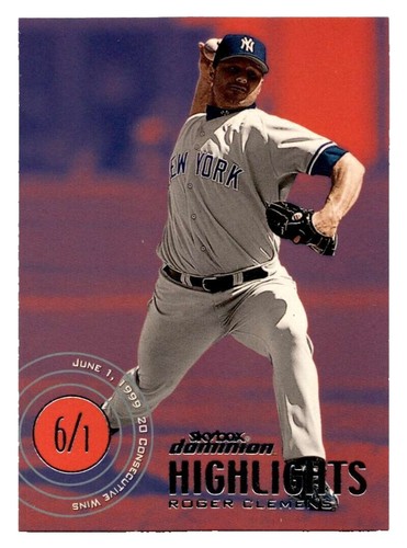 Roger Clemens New York Yankees #114 2000 Skybox Dominion Baseball