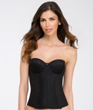 Dominique BLACK Longline Lace Torsolette, US 46C, UK 46C