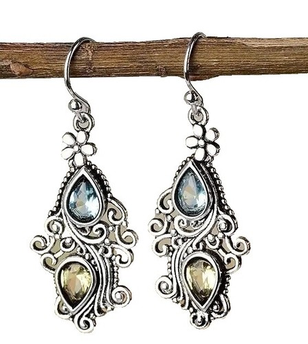 14 Pairs Vintage Teardrop Dangle Earrings for Women Boho  display picture 3